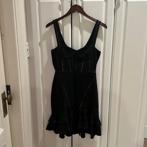 Jonathan Simkhai black mini party dress